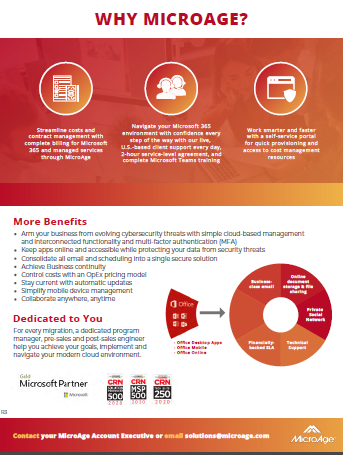 MicroAge Microsoft 365 brochure