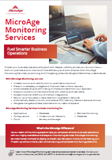 MicroAge Monitoring Services