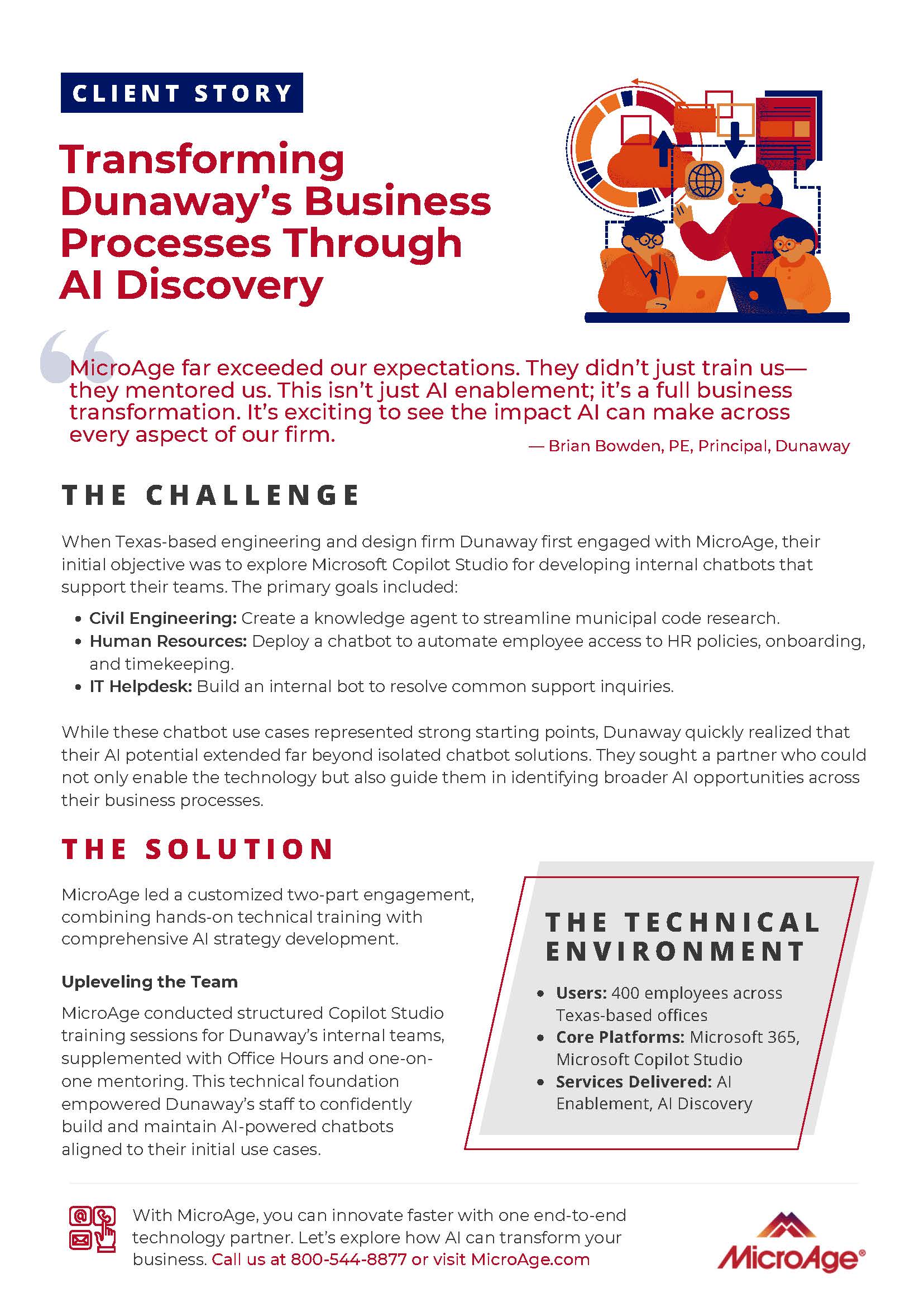 Transforming Dunaway’s Business Processes Through AI Discovery