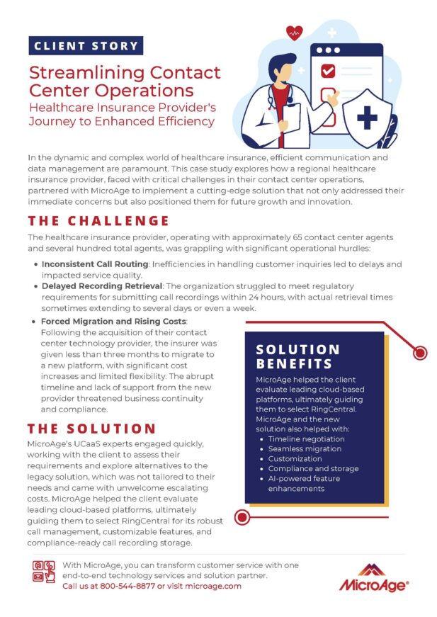 Streamlining Contact Center Operations for a Healthcare Insurance Provider