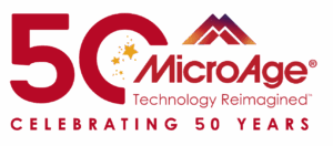 MicroAge 50th Anniversary Logo