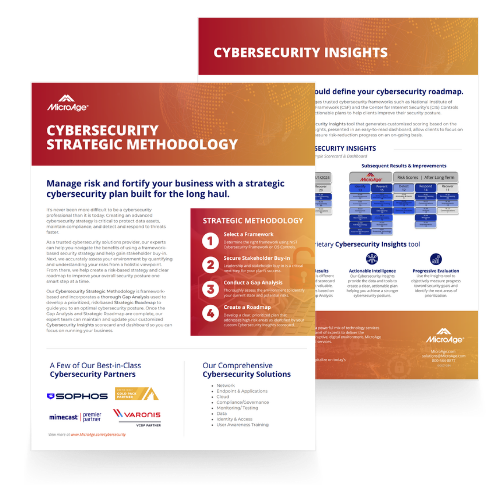 MicroAge Cybersecurity Strategic Methodology - brochure thumb